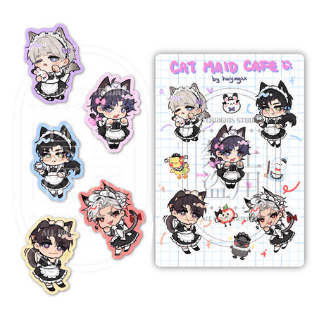 LADS Cat Maid Sticker
