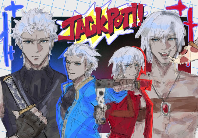 Dante Vergil WIP Print
